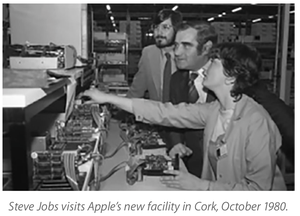 Steve Jobs heimskir aalstvar Apple  Cork  rlandi - oktber 1980