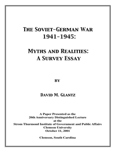 The Soviet-German War - Glantz